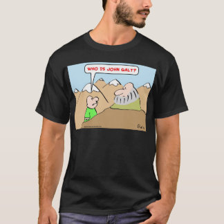 Camiseta quem é objectivism da margem do ayn do galt de