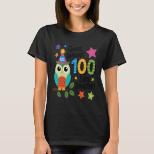 Camiseta Quem É Quem 100 Dias Mais Inteligente Coruja Escol