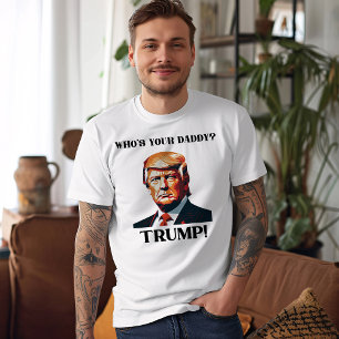 Camiseta Quem é Seu Papai? Trump! Patriótico