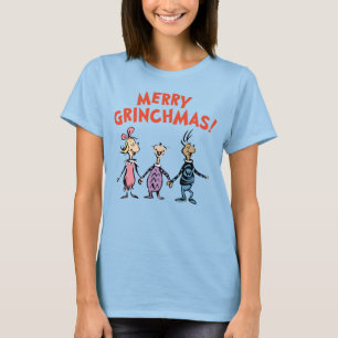 Camiseta Quem está de mãos dadas Merry Grinchmas