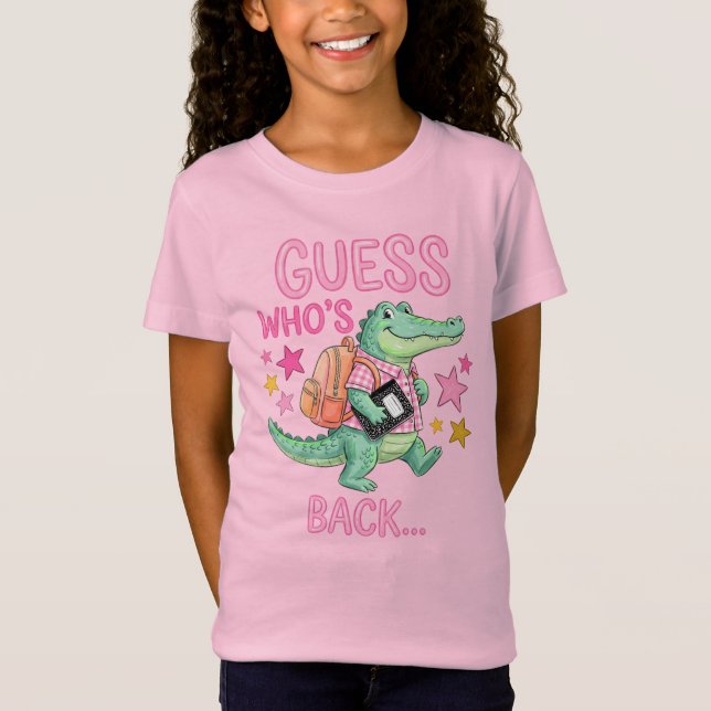 Camiseta Quem está de Volta às Aulas Jacaré (Frente)