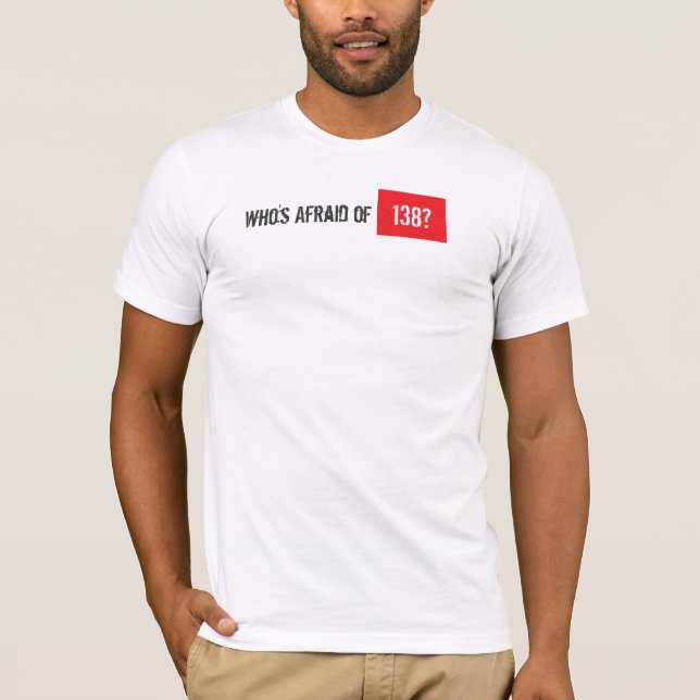 Camiseta Quem está receoso de 138? (Frente)