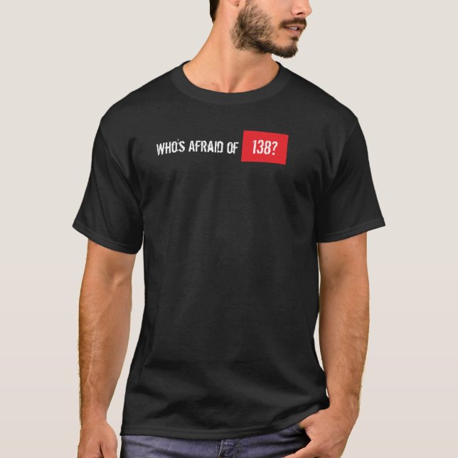 Camiseta Quem está receoso de 138? (Frente)
