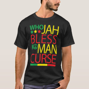 Camiseta Quem Jah Abençoar.Nenhum Homem.Amaldicoar Rasta Re