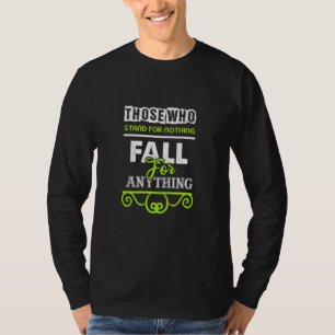Camiseta Quem não defende nada, cai por qualquer coisa