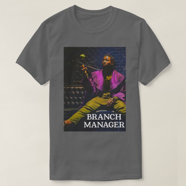 Camiseta Quem Permanece Gerente De Ramificação (Frente do Design)