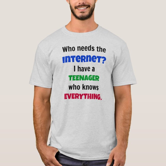Camiseta Quem precisa o t-shirt do Internet (Frente)
