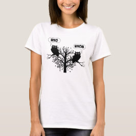 Camiseta Quem quem corujas do humor da gramática