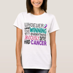 Camiseta Quem quer que disse o cancer de tiróide