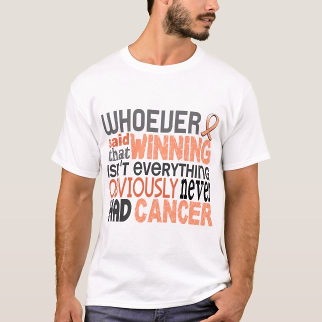 Camiseta Quem quer que disse o cancer uterina (Frente)
