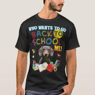 Camiseta Quem Quer Voltar A Me Ensinar O Cachshund Dog Kid