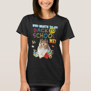 Camiseta Quem Quer Voltar A Me Ensinar Shetland Sheepdog D