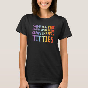 Camiseta Quem Salva As Abelhas Planta Mais Árvores Limpa Se