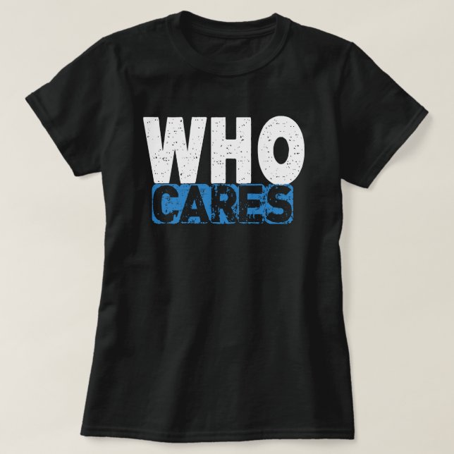 CAMISETA QUEM SE IMPORTA (Frente do Design)
