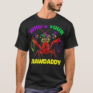 Camiseta Quem Seu Crawaddy Jester Miçanga Mardi Gr