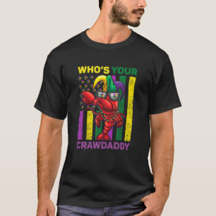 Camiseta Quem Seu Crawaddy Jester Miçanga Mardi Gr