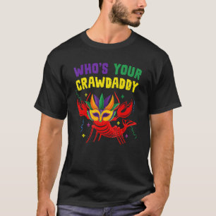 Camiseta Quem Seu Crawaddy Jester Miçanga Mardi Gr