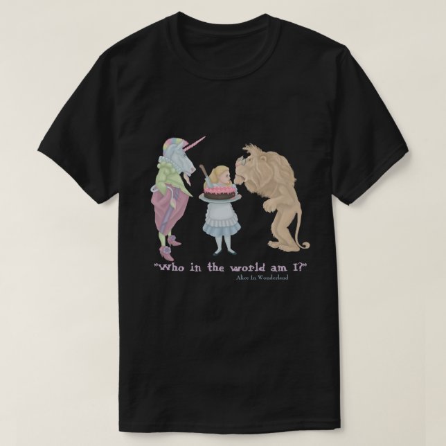 Camiseta Quem Sou Eu? Alice (Frente do Design)