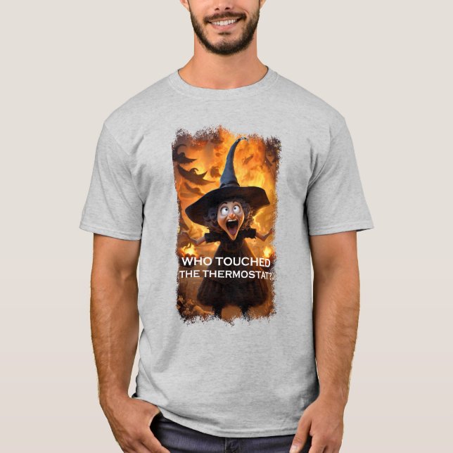 Camiseta Quem Tocou O Termóstato? (Frente)