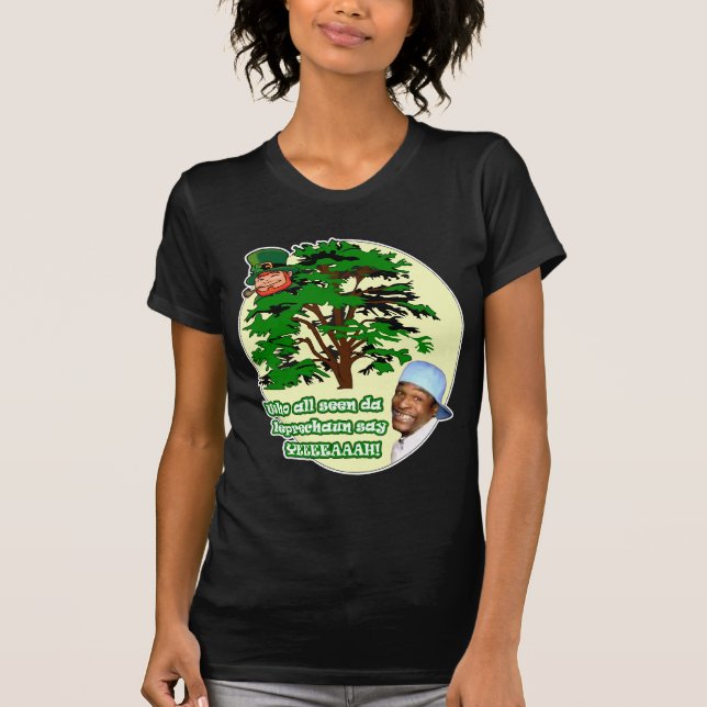 Camiseta Quem todo o Leprechaun visto da Dinamarca (Frente)