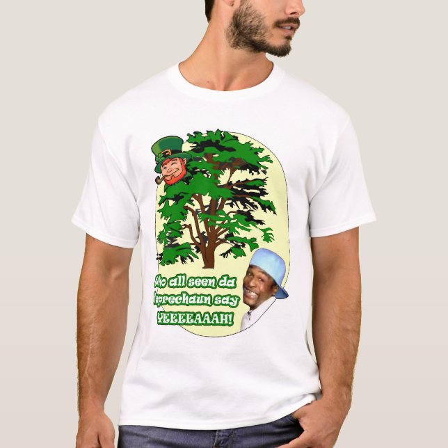 Camiseta Quem todo o Leprechaun visto da Dinamarca (Frente)