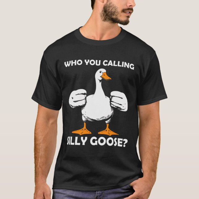 Camiseta Quem Você Chama De Bobo Goose Engraçado Gym Meme B (Frente)