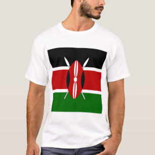 Camiseta Quênia Bandeira Maasai Bendera ya Quênia
