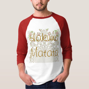 Camiseta Quênia Camisa básica Modelo Hakuna Matata