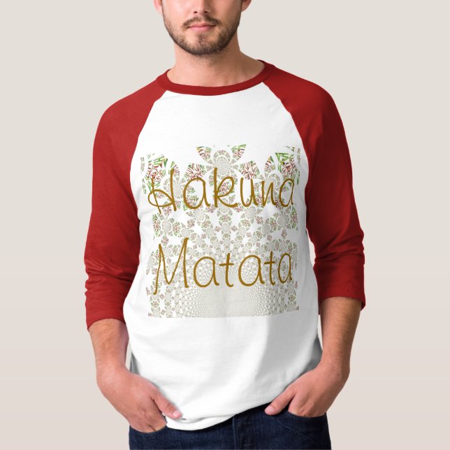 Camiseta Quênia Camisa básica Modelo Hakuna Matata (Frente)