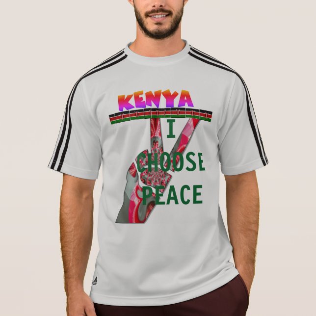 Camiseta Quênia: Eleição Presidencial Eu escolho paz (Frente)