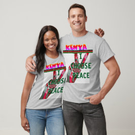 Camiseta Quênia: Eleição Presidencial Eu escolho paz