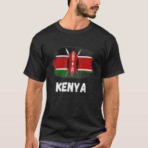 Camiseta Quênia Flag Pride Retro Quênia Flag Family Matchin