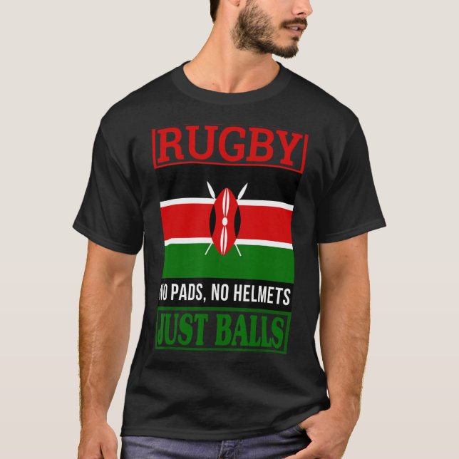 Camiseta Quênia Funny Rugby (Frente)