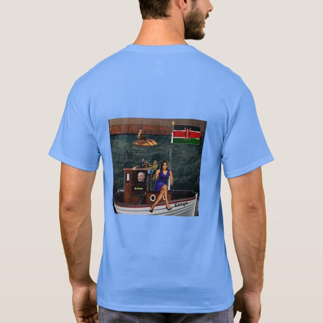 Camiseta Quênia ligado (Verso)