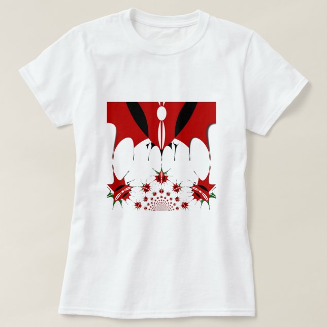 Camiseta Quênia Mágico: Simetria do Patrimônio 🇰 modernida (Frente do Design)