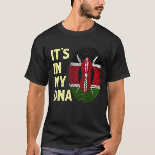 Camiseta Quênia Na Minha Equipe De Bandeiras Do Quênia No D