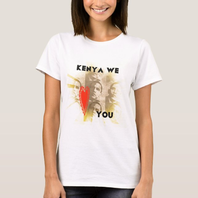 Camiseta Quênia Nós Te Amoramos (Frente)