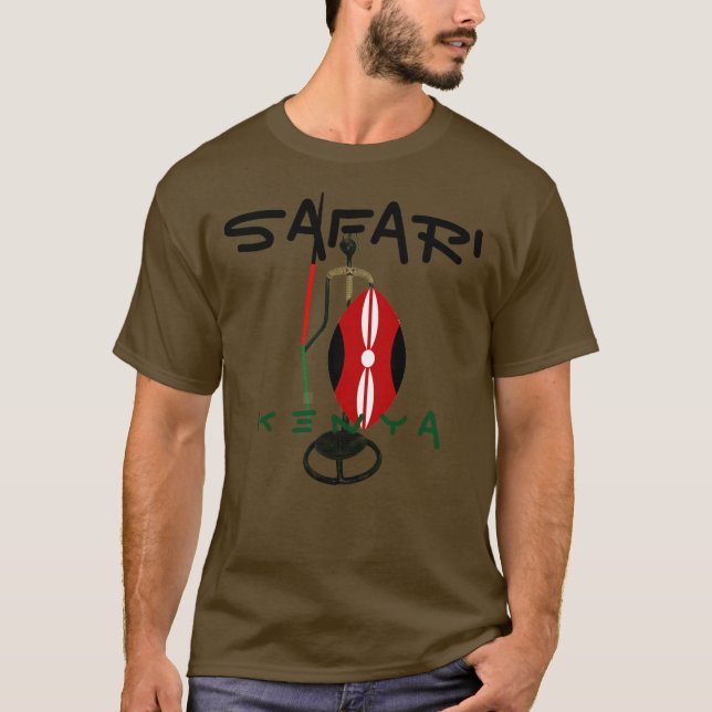 Camiseta Quênia Safari Holiday Tour Hakuna Matata Masai Mar (Frente)