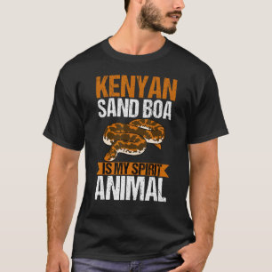 Camiseta Queniano Sand Boa É Meu Espírito Cobra de Animal P