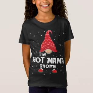 Camiseta Quente Família Gnomo Correspondendo ao Natal Engra