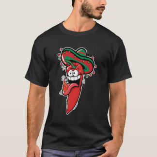 Camiseta Quente Jalapeno Ilustração Pimenta-Pimento-Pimento