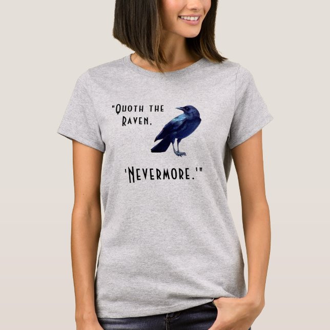 Camiseta "Quente o Raven..." T-Shirt Personalizado (Frente)