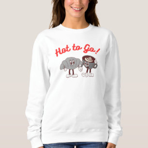 Camiseta quente para camisa quente, vinheta retrô,
