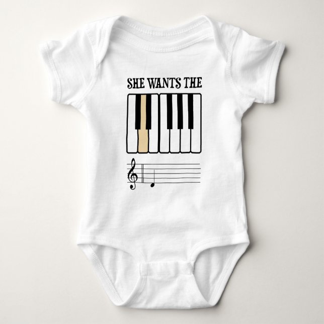 Camiseta Quer a música do piano de D (Frente)