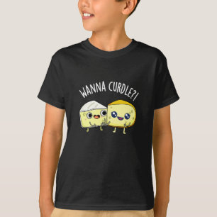 Camiseta Quer Coagular Piadas de Queijo Engraçadas Fundo Es