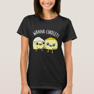 Camiseta Quer Coagular Piadas de Queijo Engraçadas Fundo Es