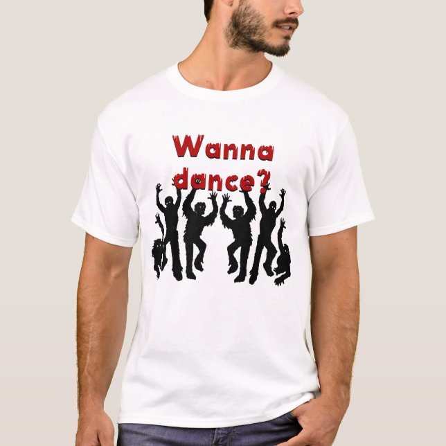 Camiseta Quer dançar? Dança dos Zumbis. (Frente)