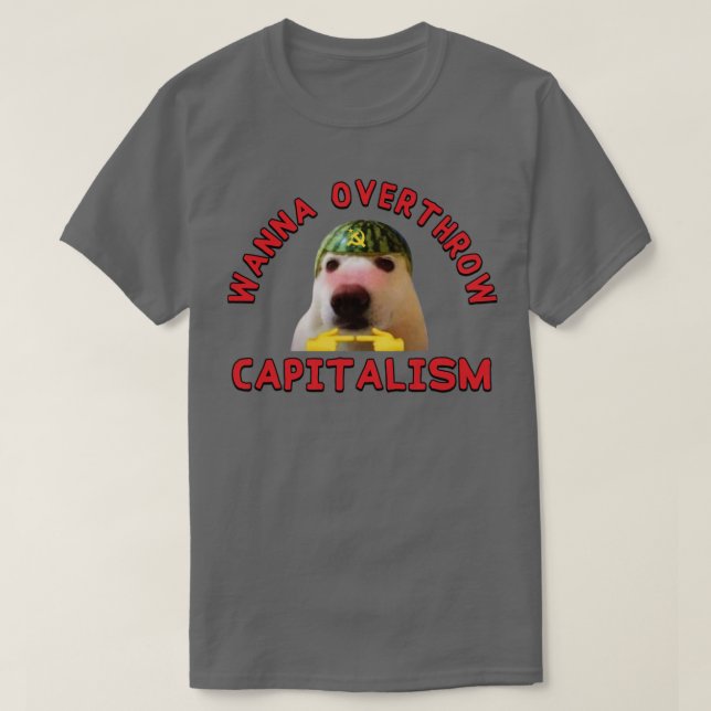 Camiseta Quer Derrubar o Capitalismo Memória Esquerda (Frente do Design)