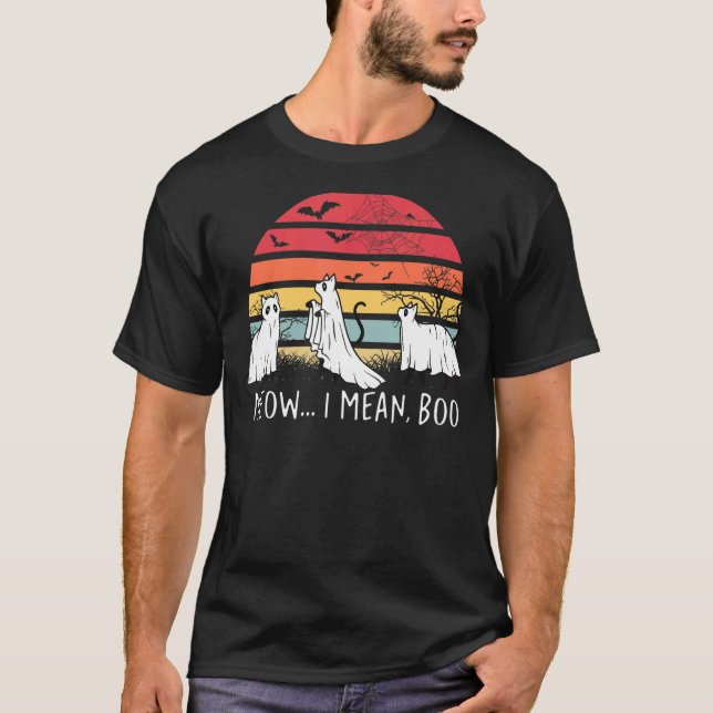 Camiseta Quer Dizer Boo Meow Quero Dizer Boo Meow Preto Ass (Frente)