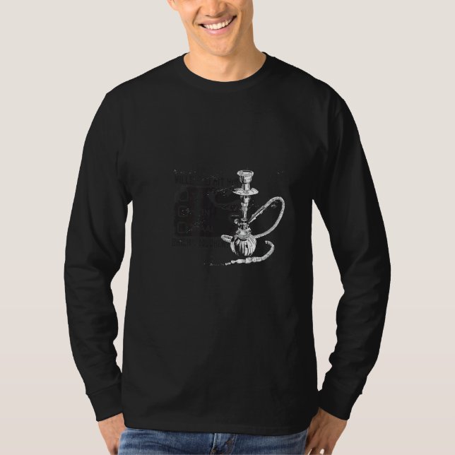 Camiseta Quer Fumar Comigo Shisha Shisha Bar? (Frente)